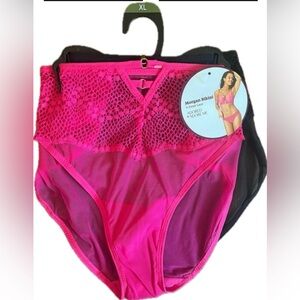 Bikini V Front Lace. Adored by Adore Me- 2 pack. New with Tags. Women’s size XL